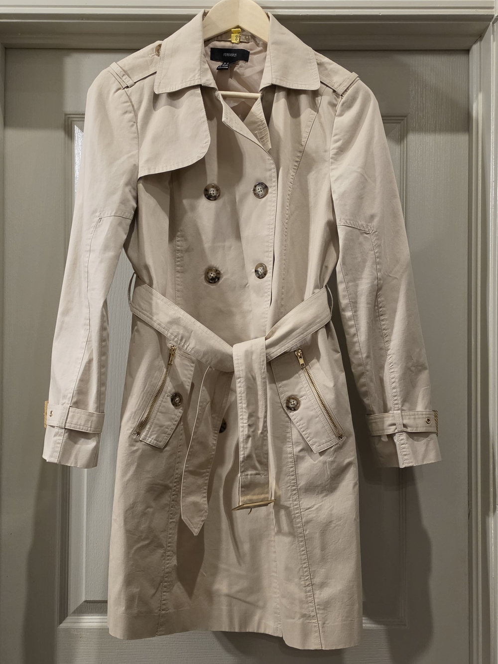 Forever 21 Light Beige Trench Coat